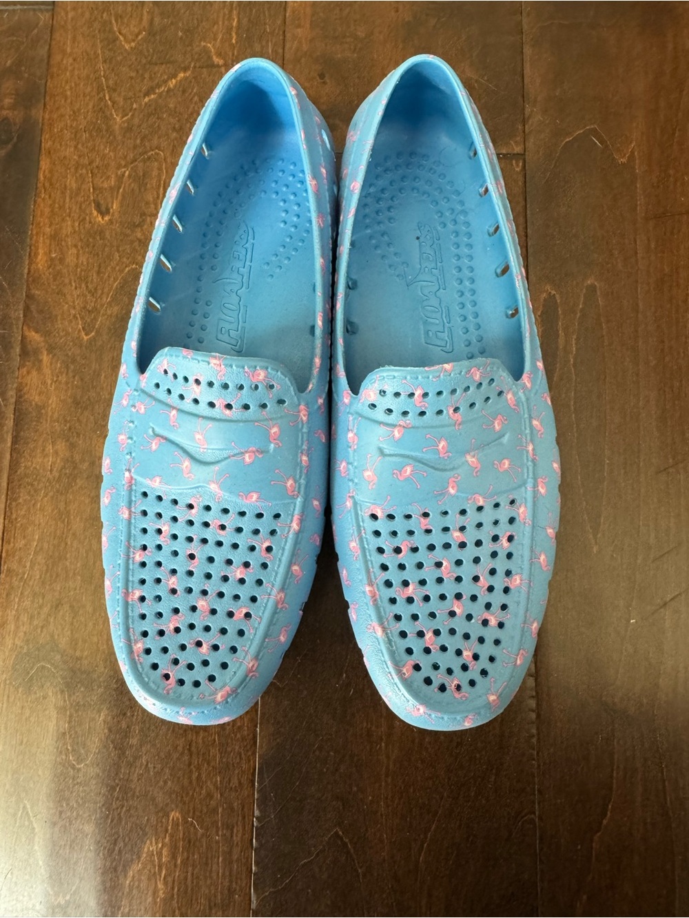 Floafers Country Club Driver - Blue/Pink Flamingo - Water Loafers - Men’s Size 9
